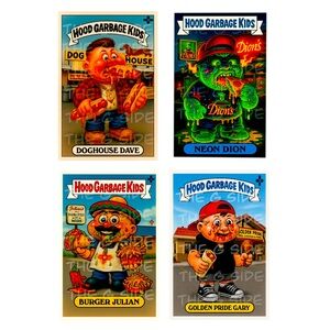 Hood Garbage Kids Art Cards Set
